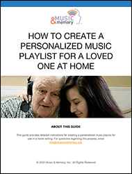 How to create a personalized music playlist for a loved one at home